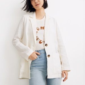Madewell Linen Blazer NWT
